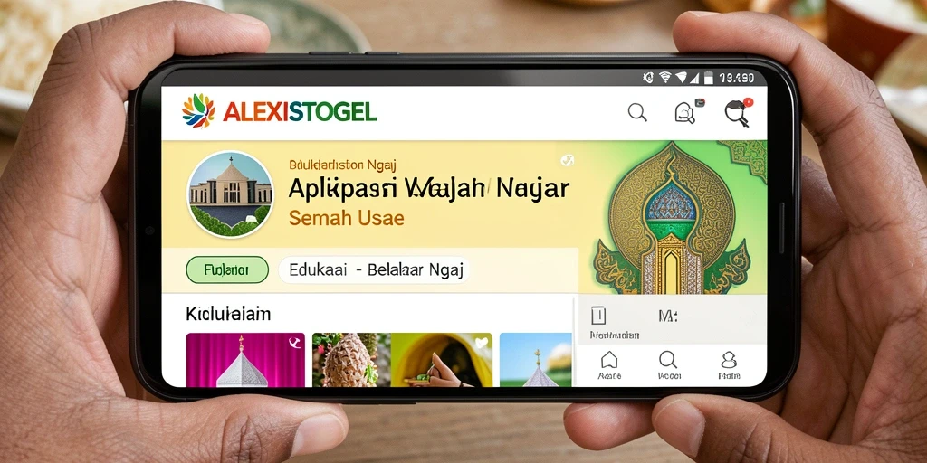 Tampilan antarmuka ALEXISTOGEL yang intuitif dan menarik