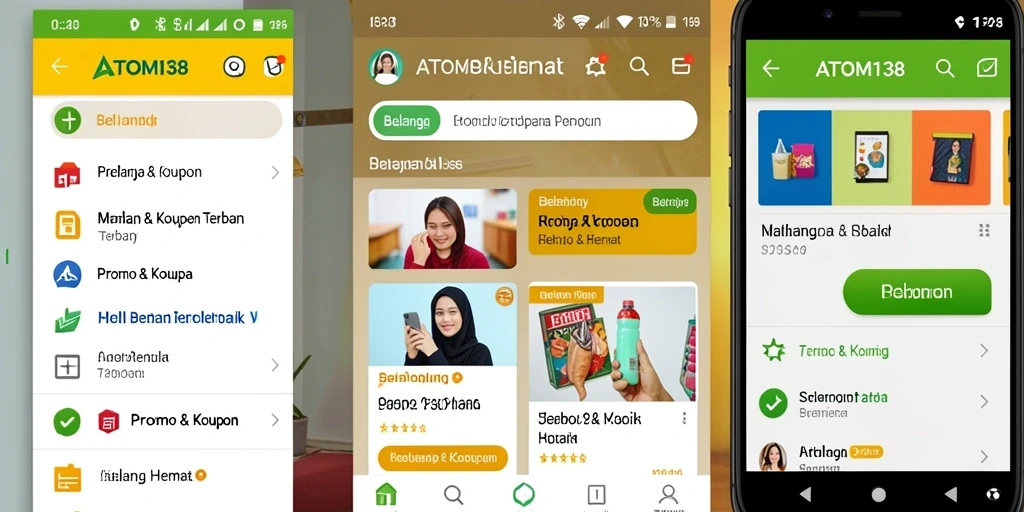 Tampilan antarmuka ATOM138 yang sederhana dan menarik.