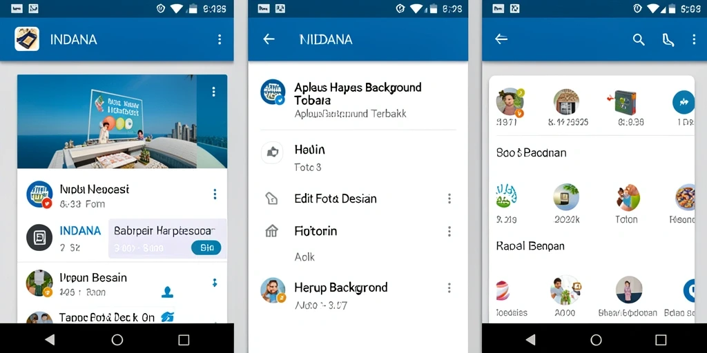 Antarmuka aplikasi INDAAA untuk menghapus background dengan mudah.