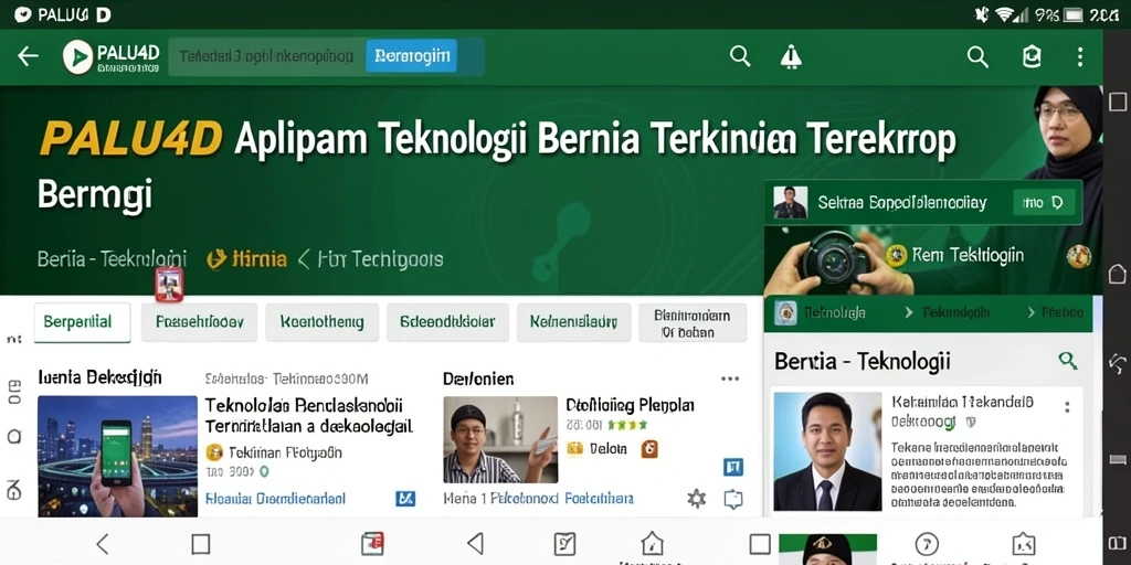 Antarmuka PALU4D yang modern dan ramah pengguna.